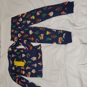 Hanna Anderson Boys Holiday Family Print Pajama Set in Size 6-7 NWT